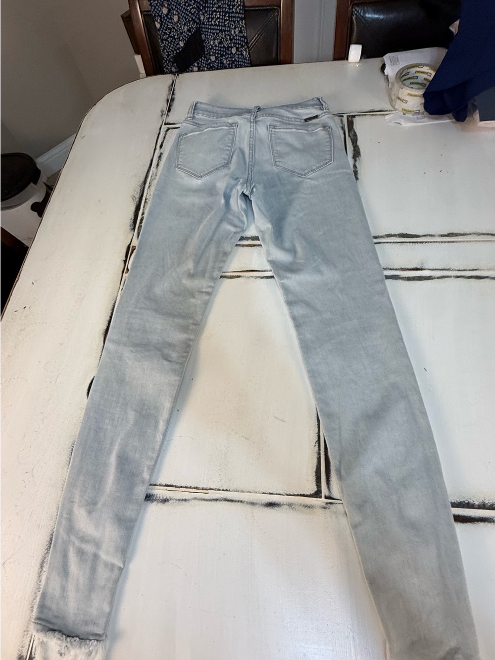 KanCan Light Blue High-Rise Ankle Skinny Jeans 3/25 - Picture 2 of 13